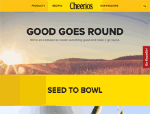 Tablet Screenshot of cheeriosfamily.com
